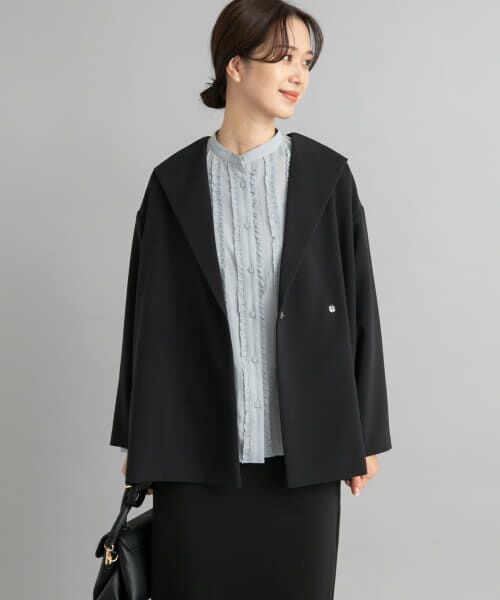 DOORSダブルクロスジャケット　ネイビー URBAN RESEARCH DOORS コート アウター ダブルクロスショート