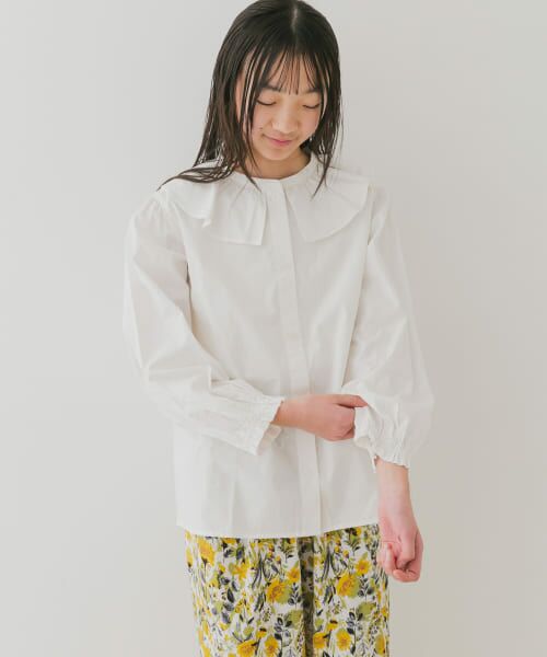 ＊＊URBAN RESEARCH DOORS / アーバンリサーチ ドアーズ トップス | 『WEB/一部店舗限定』フリルカラーブラウス(KIDS)（OFF）