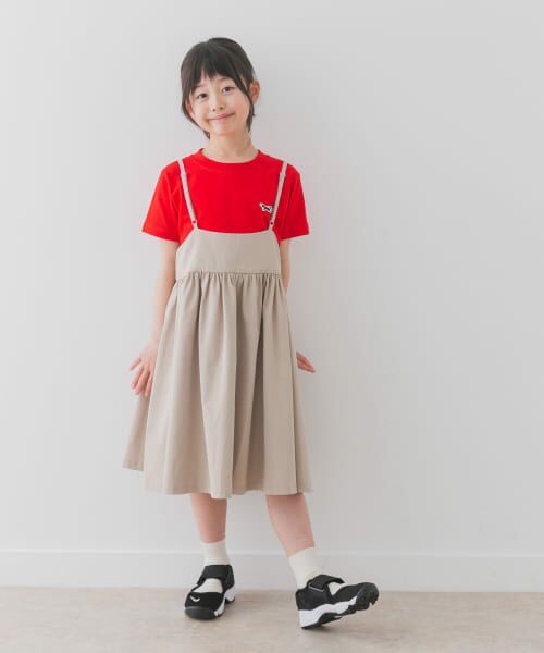 ＊＊URBAN RESEARCH DOORS / アーバンリサーチ ドアーズ ワンピース | キャミソールジャンパースカート(KIDS)（L.BEIGE）