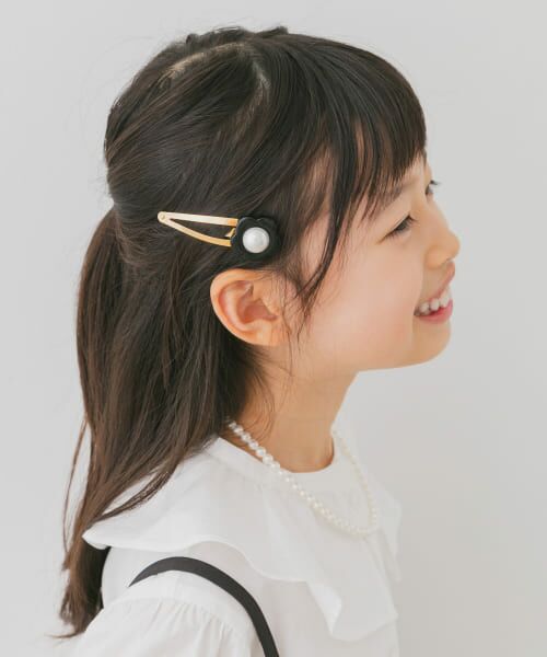 ＊＊URBAN RESEARCH DOORS / アーバンリサーチ ドアーズ その他 | フラワーモチーフヘアピン(KIDS)（BLACK）