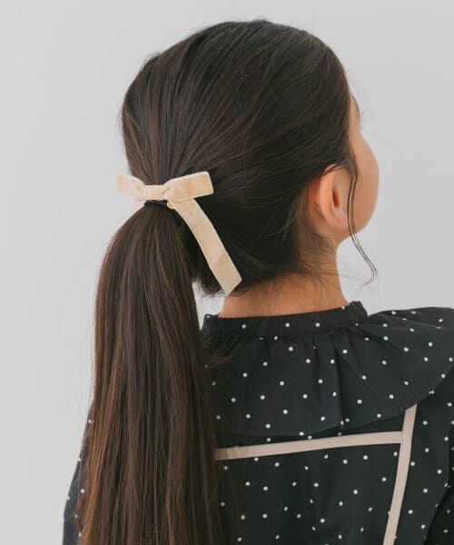 ＊＊URBAN RESEARCH DOORS / アーバンリサーチ ドアーズ 服飾雑貨 | ベロアリボンヘアゴム(KIDS)（BEIGE）