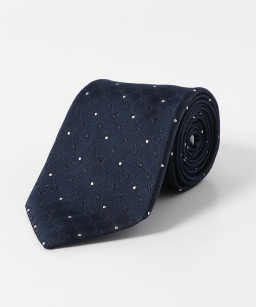 ＊＊URBAN RESEARCH DOORS / アーバンリサーチ ドアーズ ネクタイ | LIFE STYLE TAILOR　25SS国内生地タイドット1（01NAVY）