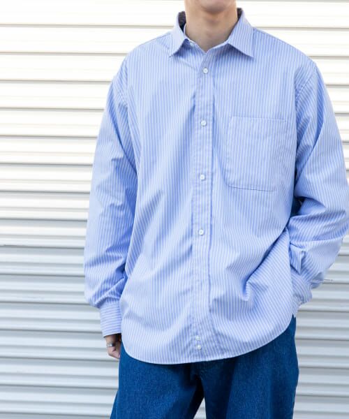 ＊＊URBAN RESEARCH DOORS / アーバンリサーチ ドアーズ シャツ・ブラウス | FORK&SPOON　CAVEオックスシャツ（BLUE）