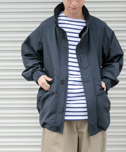 ＊＊URBAN RESEARCH DOORS / アーバンリサーチ ドアーズ ブルゾン | FORK&SPOON　スタンドカラーブルゾン（BLACK）