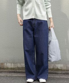 FORK&SPOON　JFデニムワイドテーパードパンツ