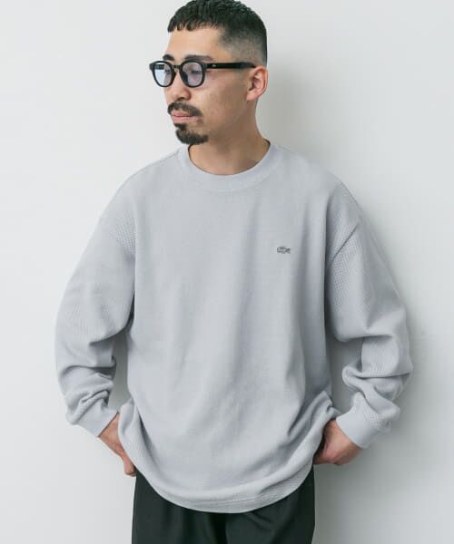 セール】 『別注』LACOSTE×DOORS thick pique crew long-sleeve