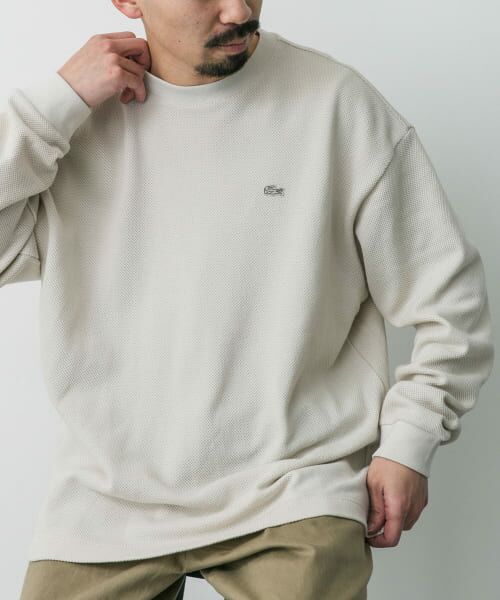 別注　LACOSTE×DOORS　クルーネックロングスリーブティーシャツ アーバンリサーチ ドアーズ URBAN RESEARCH DOORS 『別注