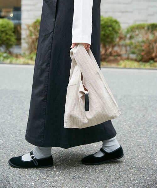 ＊＊URBAN RESEARCH DOORS / アーバンリサーチ ドアーズ その他雑貨 | LIVING PRODUCTS　コンビニバッグ ストライプ（ベージュ）