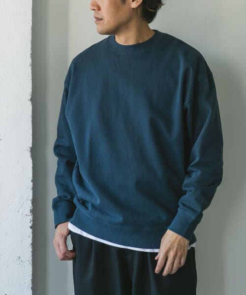 ＊＊URBAN RESEARCH DOORS / アーバンリサーチ ドアーズ スウェット | 裏毛スウェットプルオーバー（BLUE NAVY）