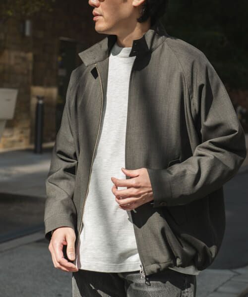 ＊＊URBAN RESEARCH DOORS / アーバンリサーチ ドアーズ ブルゾン | 『吸水速乾』セオアルファドライビングジャケット（GRAY KHAKI）