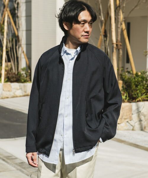 ＊＊URBAN RESEARCH DOORS / アーバンリサーチ ドアーズ ブルゾン | 『吸水速乾』セオアルファドライビングジャケット（NAVY）