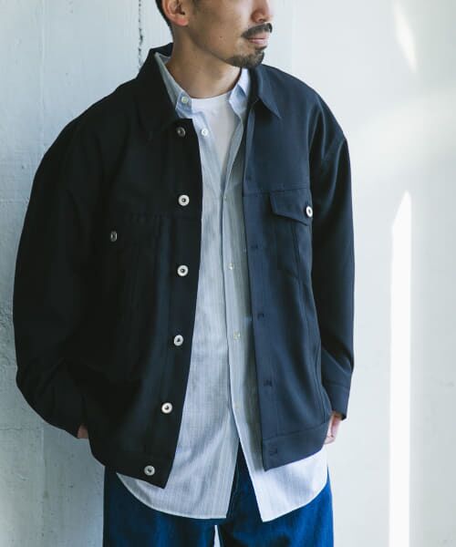 ＊＊URBAN RESEARCH DOORS / アーバンリサーチ ドアーズ その他アウター | 『吸水速乾』セオアルファトラッカージャケット（NAVY）