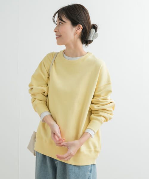 ＊＊URBAN RESEARCH DOORS / アーバンリサーチ ドアーズ スウェット | スウェットクルーネックプルオーバー（YELLOW）