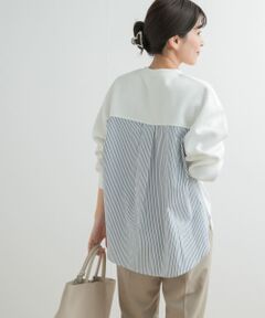 ダンボール布帛切替プルオーバー