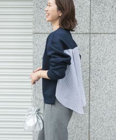 ダンボール布帛切替プルオーバー