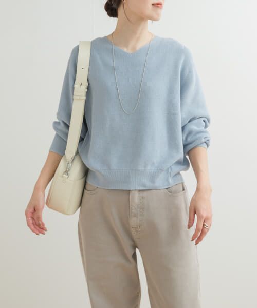 ア*缶様 RIER vネックニット Riberry｜ワイドスリーブ深Vネックニット | Rakuten Fashion(楽天
