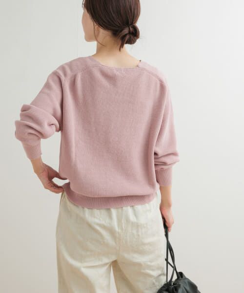 lilyco　Vニット2点 Liyoca ニット セーター 「Liyoca」片畦Vネックプルオーバー