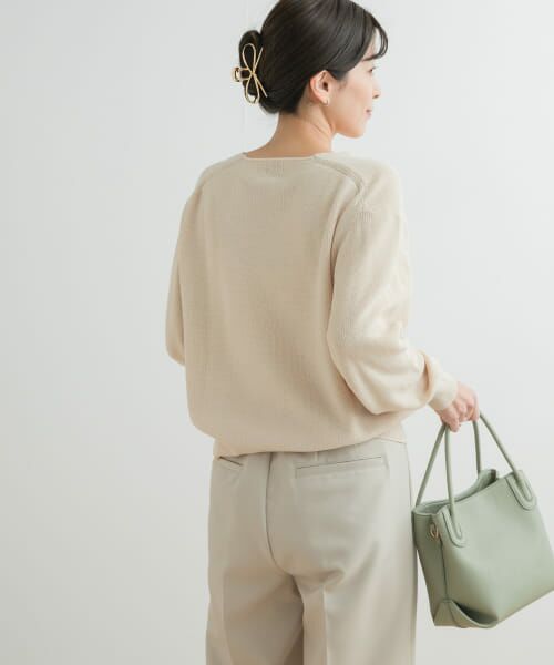 新品未使用タグ付◇URBAN RESEARCH◇Vネックコンビネゾン URBAN RESEARCH ITEMS｜ワッフル編み Vネックニットカーディガン