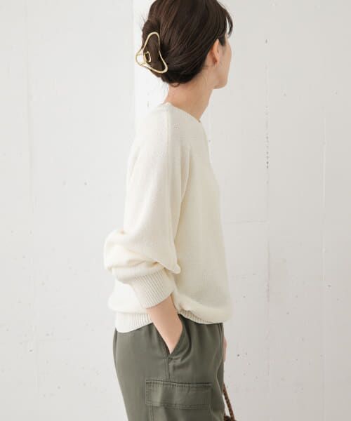 セール】 リネン混スラブドルマンニット （ニット・セーター