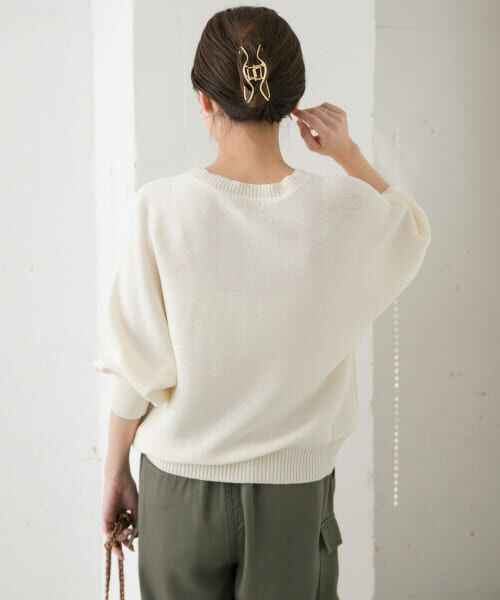 ビアズリー リネン混 サークルドルマンニット BEARDSLEY（ビアズリー）の「《BEARDSLEY》サークルドルマン