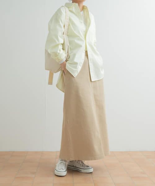 ＊＊URBAN RESEARCH DOORS / アーバンリサーチ ドアーズ スカート | 製品染めカラースカート（BEIGE）