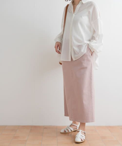 ＊＊URBAN RESEARCH DOORS / アーバンリサーチ ドアーズ スカート | 製品染めカラースカート（PINK）