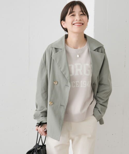 【アーバンリサーチ】撥水ショートダウンコート アイボリー URBAN RESEARCH ダウンコート ダウンジャケット 撥水ショート