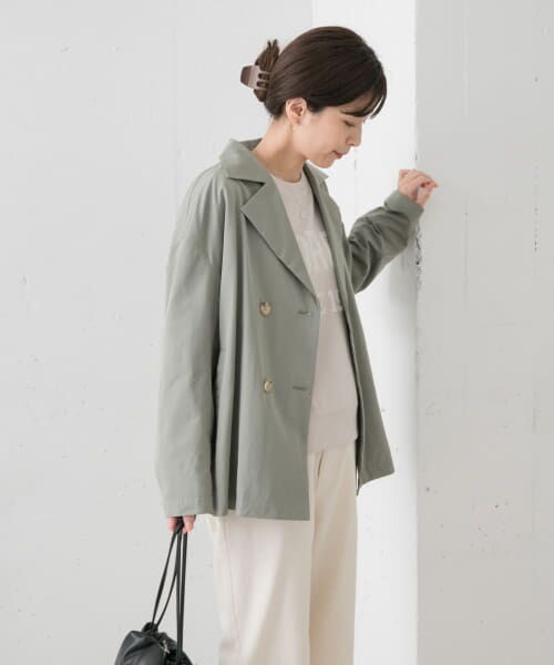 セール】 『撥水』ショートダブルコート （その他アウター