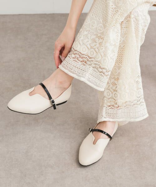 ＊＊URBAN RESEARCH DOORS / アーバンリサーチ ドアーズ パンプス | ワンストラップパンプス（OFFxBLK）