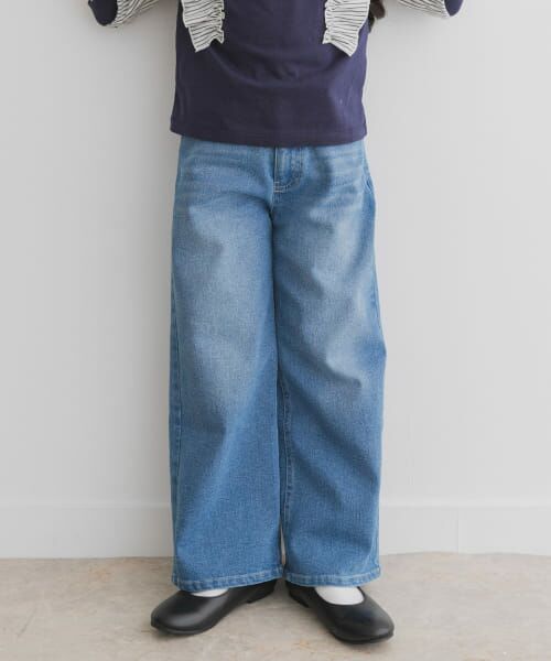 ＊＊URBAN RESEARCH DOORS / アーバンリサーチ ドアーズ パンツ | デニムイージーパンツ(KIDS)（BLUE）