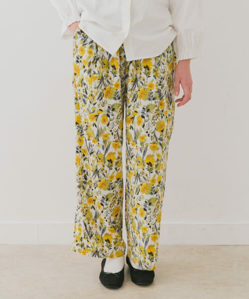 ＊＊URBAN RESEARCH DOORS / アーバンリサーチ ドアーズ パンツ | 『WEB/一部店舗限定』『親子リンク』フラワープリントイージーパンツ(KIDS)（YELLOW）