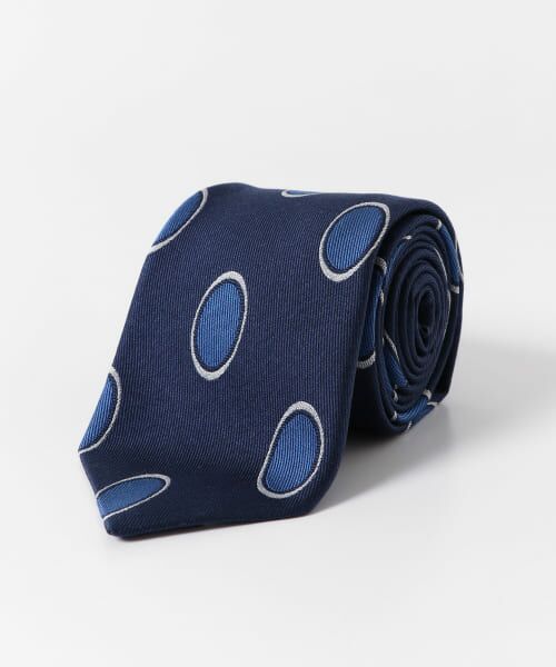 ＊＊URBAN RESEARCH DOORS / アーバンリサーチ ドアーズ ネクタイ | LIFE STYLE TAILOR　25SS FRANCO BASSI タイ小紋2（02NAVY）