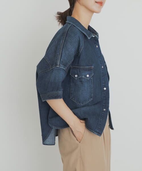 新品タグ付◆ DOORS シアーデニムシャツ　BLACK アーバンリサーチ 新品タグ付◇ DOORS シアーデニムシャツ BLACK アーバンリサーチ