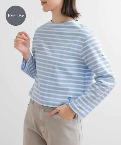 ORCIVAL 長袖 Tシャツ 3サイズ アイボリー 楽天市場】ORCIVAL オーシバル コットンロード ワイド ボート