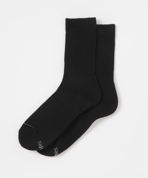 ＊＊URBAN RESEARCH DOORS / アーバンリサーチ ドアーズ ソックス | Hanes　クルーソックス2P（BLACK）