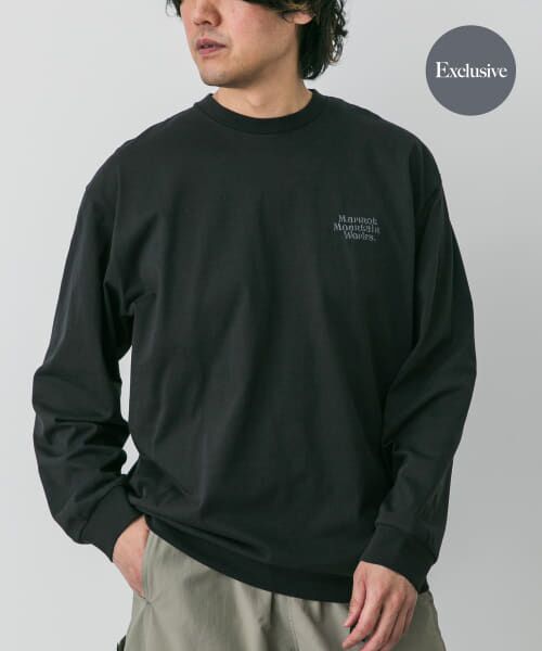 ＊＊URBAN RESEARCH DOORS / アーバンリサーチ ドアーズ Tシャツ | 『別注』Marmot×DOORS　MMW Long-Sleeve T-Shirts（BLACK）