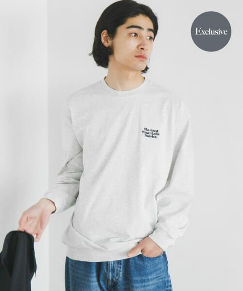 ＊＊URBAN RESEARCH DOORS / アーバンリサーチ ドアーズ Tシャツ | 『別注』Marmot×DOORS　MMW Long-Sleeve T-Shirts（HZ.GRAY）