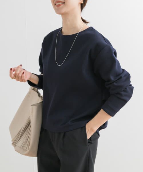 ＊＊URBAN RESEARCH DOORS / アーバンリサーチ ドアーズ Tシャツ | ダンボールニットプルオーバー（NAVY）