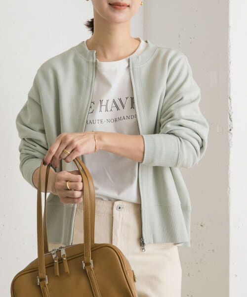 コットンスウェットZIPカーディガン セール】 『一部WEB限定カラー』コットンスウェットZIP