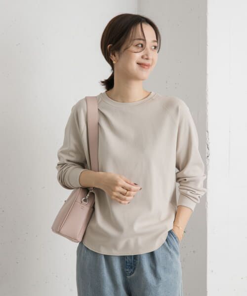 ＊＊URBAN RESEARCH DOORS / アーバンリサーチ ドアーズ Tシャツ | ソフトフライスプルオーバー（GREGE）