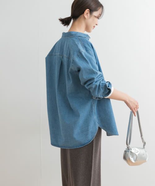 セール】 デニムレギュラーカラーシャツ （シャツ・ブラウス