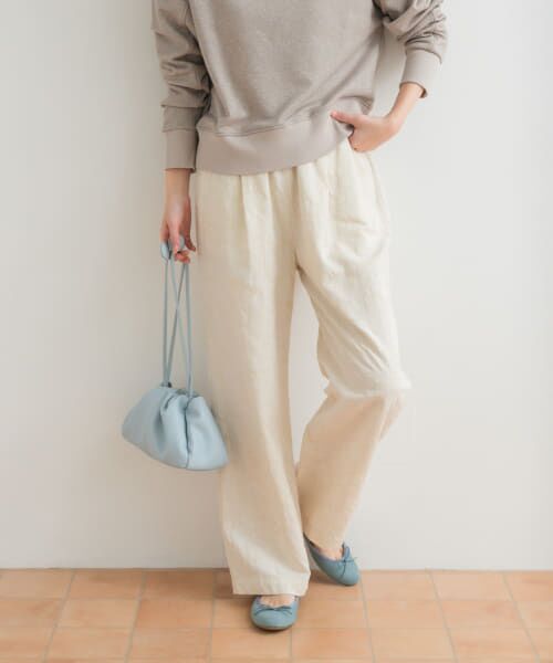 ＊＊URBAN RESEARCH DOORS / アーバンリサーチ ドアーズ その他パンツ | ジャガードイージーパンツ（IVORY）