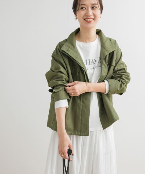 セール】 ミリタリースタンドカラージャケット （ミリタリー