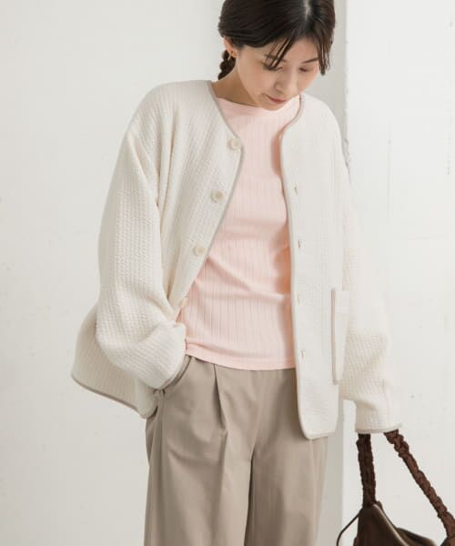 sss.w☆完売品・新品☆ アーバンリサーチ　ノーカラージャケット 楽天市場】レディスジャケット(ノーカラーカットジャケット