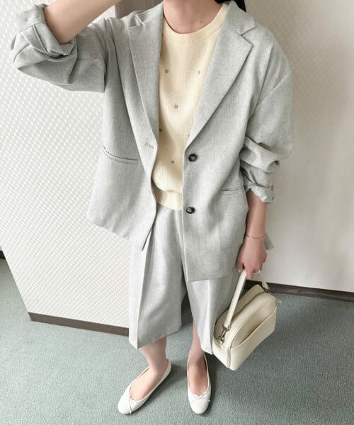 ＊＊URBAN RESEARCH DOORS / アーバンリサーチ ドアーズ テーラードジャケット | 『セットアップ対応』 シングルテーラードジャケット（GRAY）