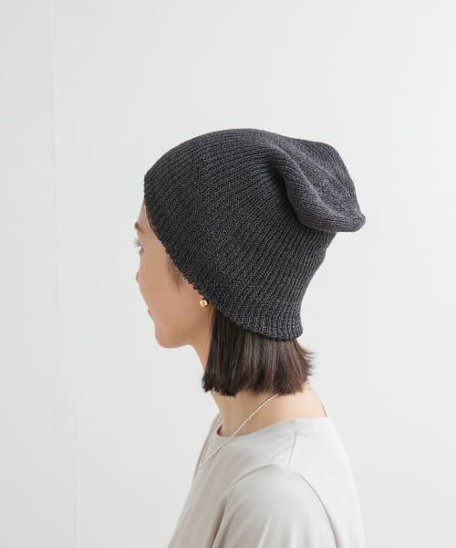 ＊＊URBAN RESEARCH DOORS / アーバンリサーチ ドアーズ ニットキャップ | 和紙ビーニー（CHARCOAL）