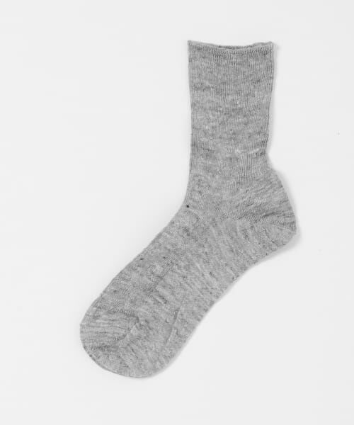 ＊＊URBAN RESEARCH DOORS / アーバンリサーチ ドアーズ ソックス | リネンソックス（GRAY）