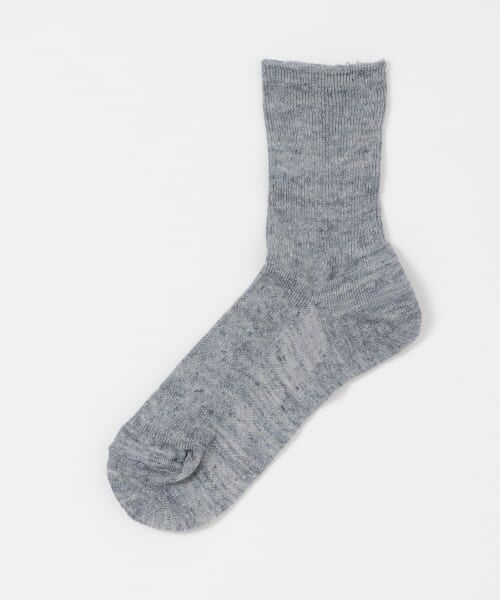 ＊＊URBAN RESEARCH DOORS / アーバンリサーチ ドアーズ ソックス | リネンソックス（NAVY）