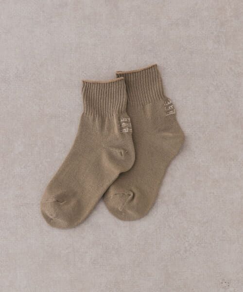 ＊＊URBAN RESEARCH DOORS / アーバンリサーチ ドアーズ 服飾雑貨 | 『親子リンク』ロゴ刺繍ソックス(KIDS)（KHAKI）