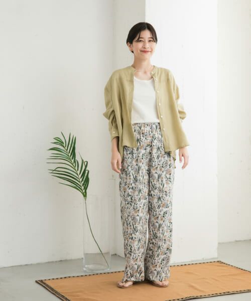 URBAN RESEARCH DOORS リネンカーブスリーブブラウス URBAN RESEARCH DOORS（アーバンリサーチドアーズ）の「リネン